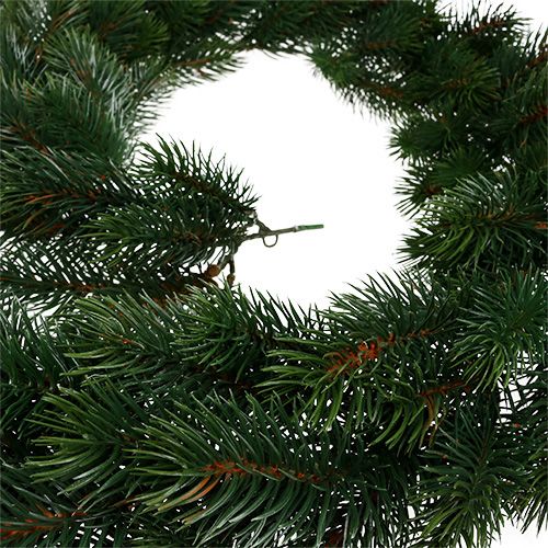 Prodotto Ghirlanda di abete Ghirlanda natalizia rotonda rilegata verde 190 cm