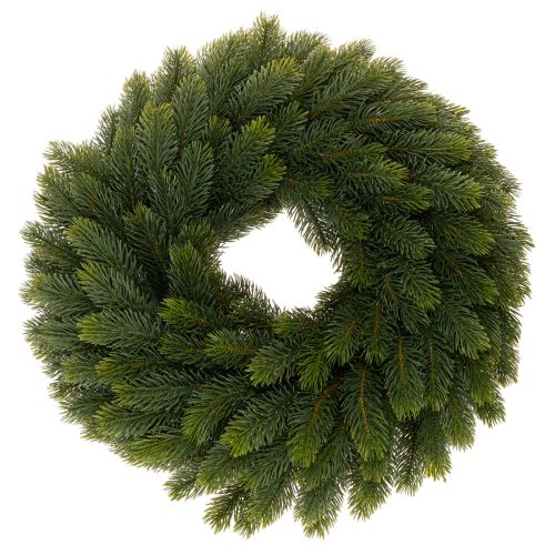 Ghirlanda artificiale di rami di abete, verde, rotonda, 50 cm