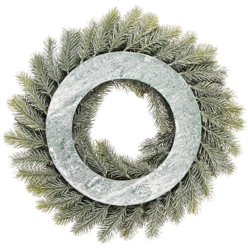 Floristik24 Ghirlanda di abete Ghirlanda decorativa ghiacciata abete verde artificiale Ø40cm