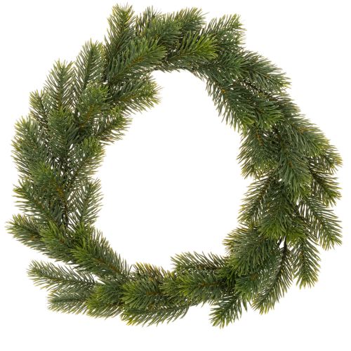 Ghirlanda artificiale di abete verde per decorazione della porta, 35 cm