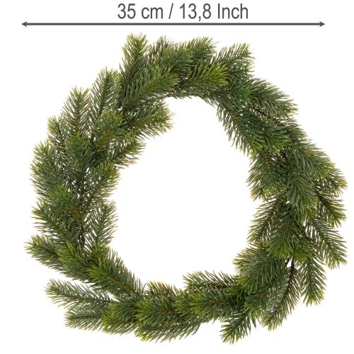 Ghirlanda artificiale di abete verde per decorazione della porta, 35 cm | Floristik24.it