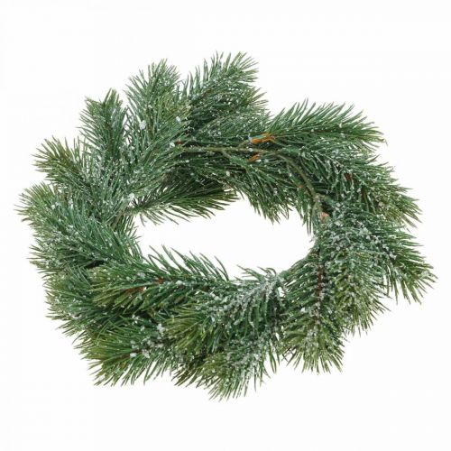 Prodotto Ghirlanda di abete artificiale Ghirlanda natalizia decorativa verde, ghiacciata Ø25cm