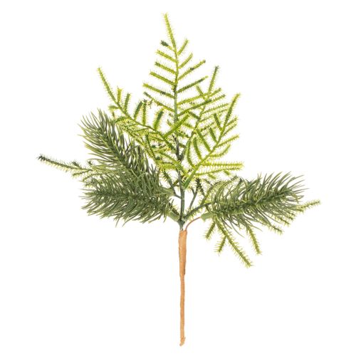 Ramo di abete artificiale per decorazioni festive, 22 cm, 2 pezzi | Floristik24.it