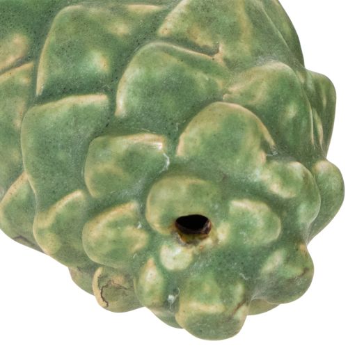 Decorazione a forma di pigna in ceramica, decorazione da tavola, autunnale, 14 cm, 3 pezzi | Floristik24.it