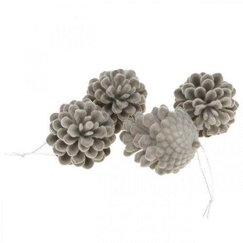 Prodotto Pigne decorative pigne da appendere marrone 8cm 4pz