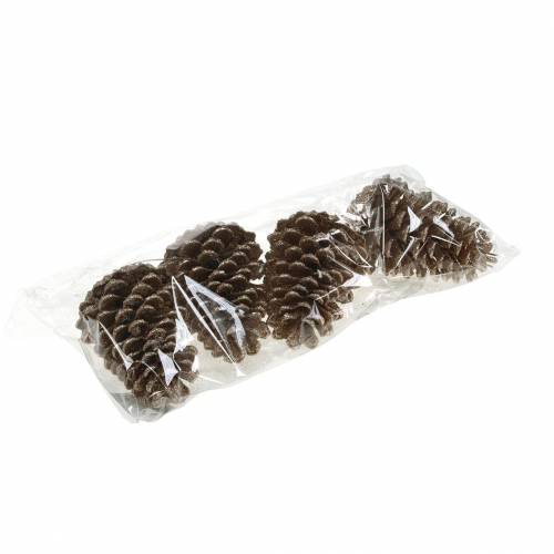 Prodotto Pigne oro, glitter 13 cm 4 pezzi decorazioni per albero di Natale