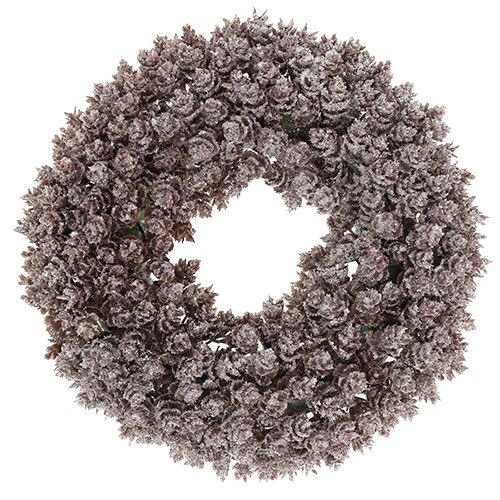 Ghirlanda di pigne Ø25cm con glitter