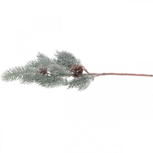 Floristik24 Ramo di abete Ramo di Natale artificiale smerigliato 43 cm