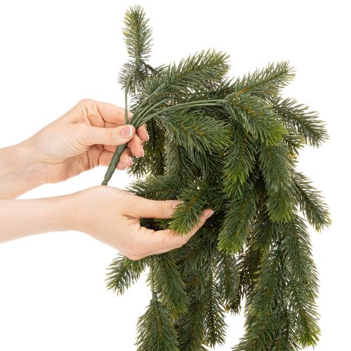 Ramo di abete artificiale per decorazione della tavola di Natale, 108 cm | Floristik24.it