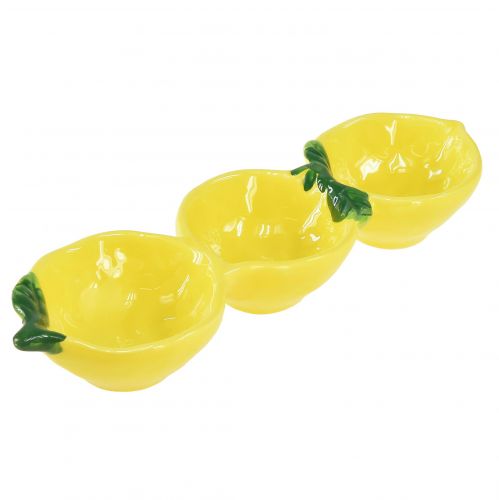 Floristik24 Ciotole per tapas in ceramica decorazione da tavola al limone 28,5 cm H4 cm