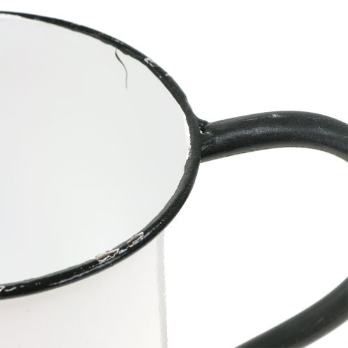 Floristik24 Fioriera in metallo vintage H13.5cm Ø15cm