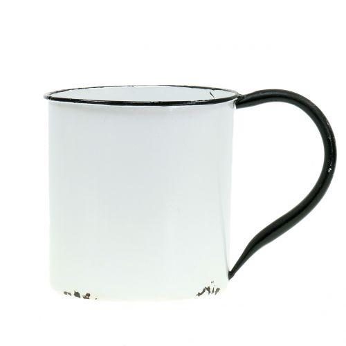 Floristik24 Fioriera in metallo vintage H13.5cm Ø15cm