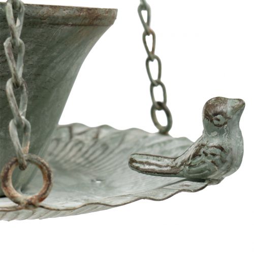 Floristik24 Tazza decorativa da giardino per appendere in metallo effetto vintage Ø21cm