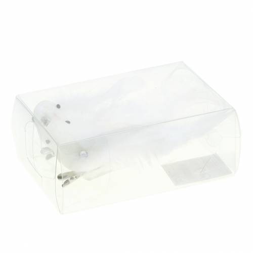 Floristik24 Mini piccione sulla clip 9cm 2 pezzi