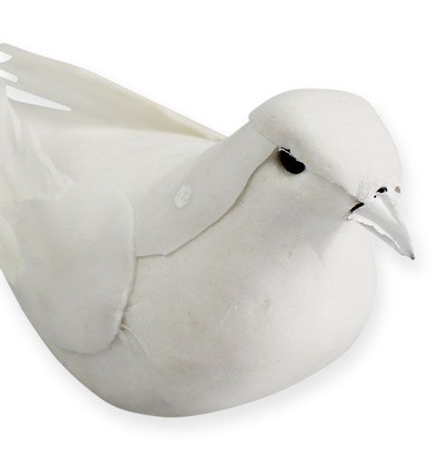Prodotto Deco colombe su filo bianco 16cm 4pz