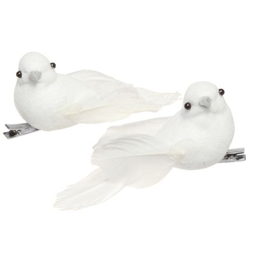 Prodotto Coppia di piccioni con clip decorazione matrimonio piccioni decorativi 10 cm 2 pz