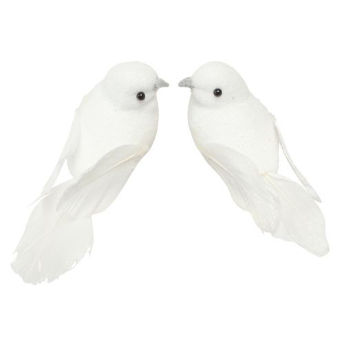 Prodotto Coppia di piccioni con clip decorazione matrimonio piccioni decorativi 10 cm 2 pz