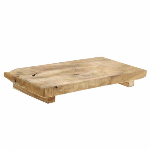 Floristik24 Vassoio in legno teak natura 29 × 15 cm