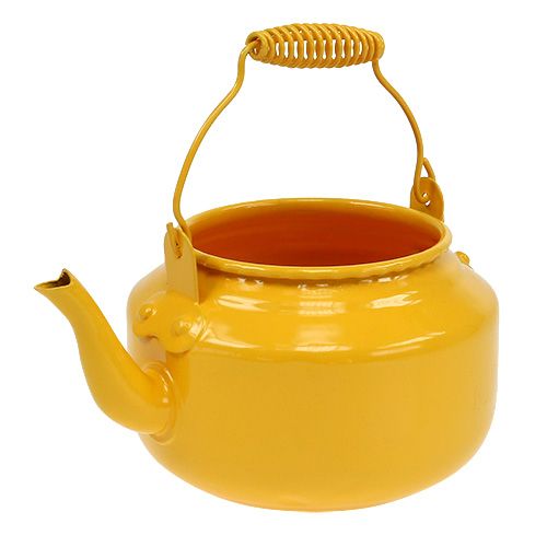 Teiera Ø9cm H10cm giallo tuorlo | Floristik24.it