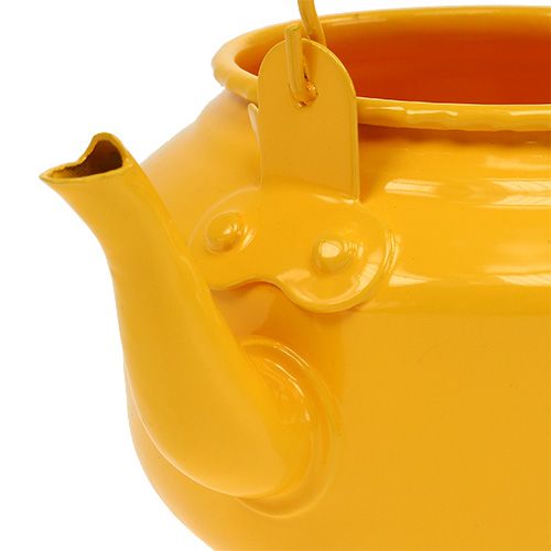Teiera Ø9cm H10cm giallo tuorlo | Floristik24.it