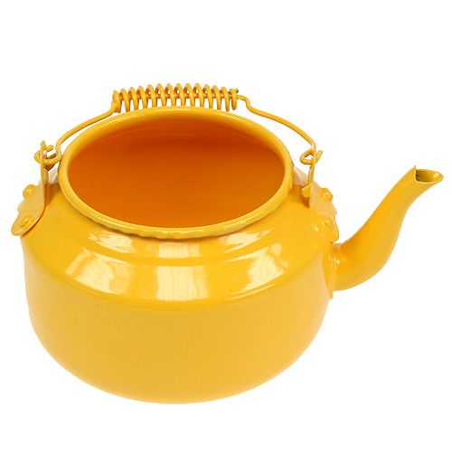 Teiera Ø9cm H10cm giallo tuorlo | Floristik24.it