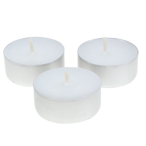 Floristik24 Tealight in alluminio piatto Ø4cm 50 pezzi