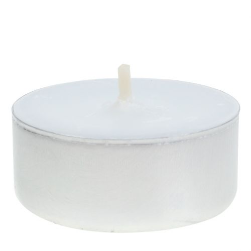Floristik24 Tealight in alluminio piatto Ø4cm 50 pezzi