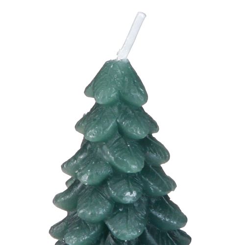 Prodotto Luci da tè Albero di Natale verde innevato 6,5 cm 8 pezzi