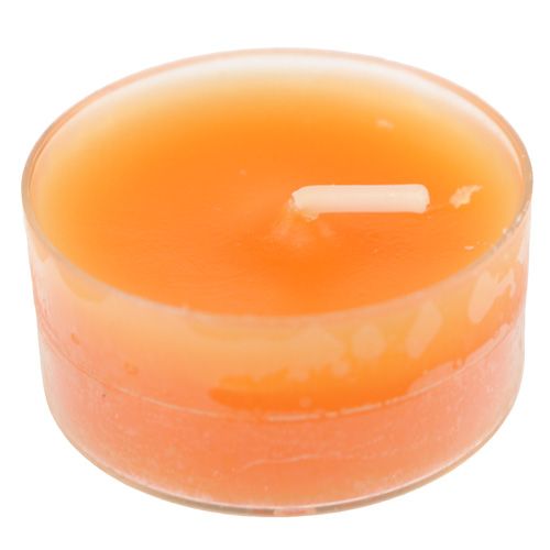 Floristik24 Tea light arancioni 18 pz