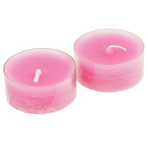 Floristik24 Tea light rosa 18 pz