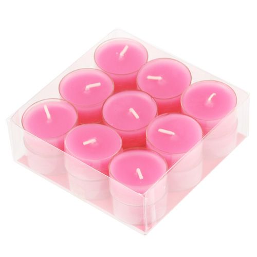 Floristik24 Tea light rosa 18 pz