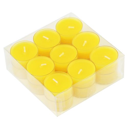 Floristik24 Tea light gialli 18 pz
