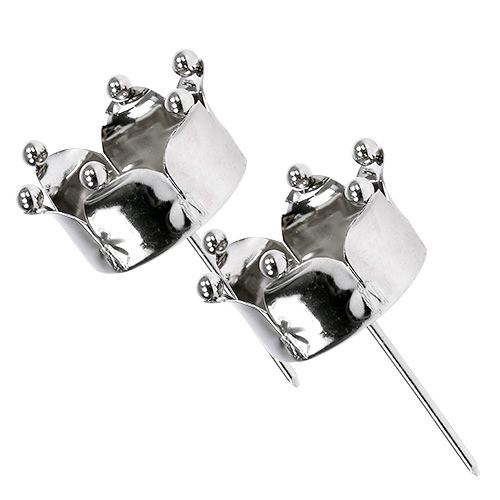 Prodotto Corona porta tealight argento Ø4,8 cm 4 pz