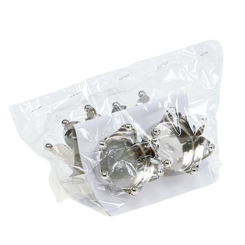 Prodotto Corona porta tealight argento Ø4,8 cm 4 pz