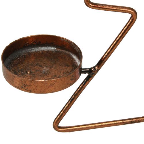 Prodotto Porta tealight decorazione da tavolo per albero di Natale in bronzo Ø27cm H38cm
