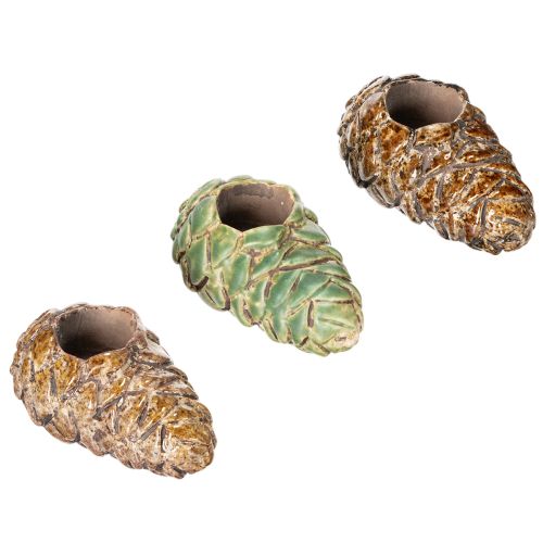 Portacandele a forma di pigna, 8 cm, 3 pezzi