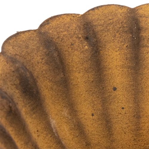 Portacandele vintage, piccola ciotola, metallo color ruggine, Ø10cm, H4.5cm | Floristik24.it