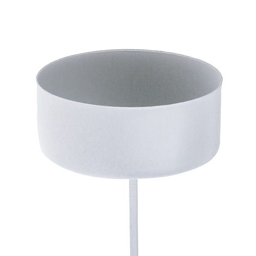 Floristik24 Porta tealight bianco Ø4cm L7cm 4 pezzi