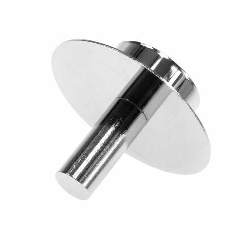 Floristik24 Portacandelina per bottiglie argento Ø7.5cm H6cm