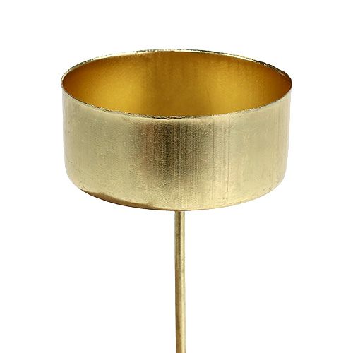 Floristik24 Portacandelina oro Ø4cm L7cm 4 pezzi
