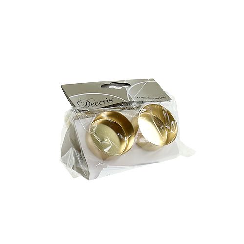 Floristik24 Portacandelina oro Ø4cm L7cm 4 pezzi