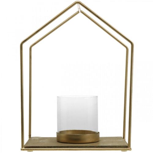 Prodotto Lanterna casa porta tealight in metallo decorazione da tavolo 26×20×35cm