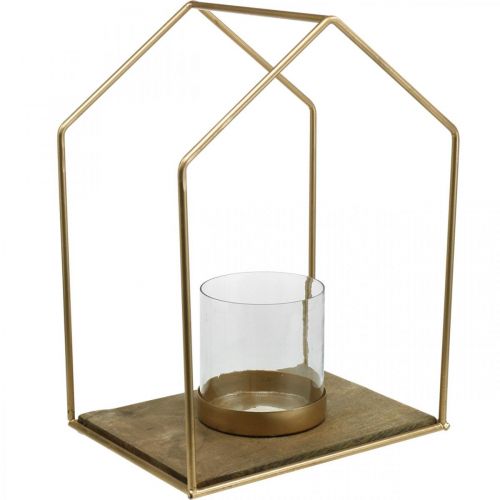 Prodotto Lanterna casa porta tealight in metallo decorazione da tavolo 26×20×35cm
