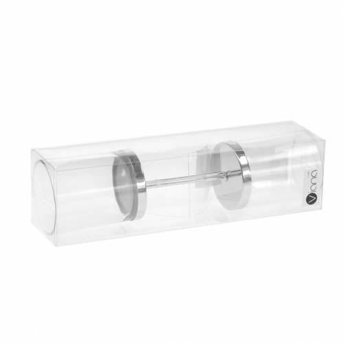 Prodotto Portacandele per inserimento metallo/vetro Ø6,5cm H19cm 2 pz