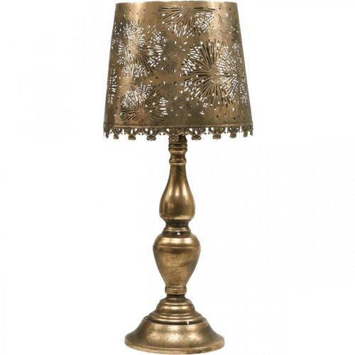 Floristik24 Lampada tea light portacandele lampada da terra vintage in metallo Ø25cm H57.5cm