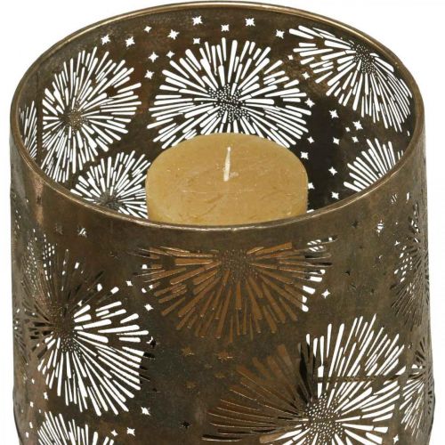Floristik24 Lampada tea light portacandele lampada da terra vintage in metallo Ø25cm H57.5cm