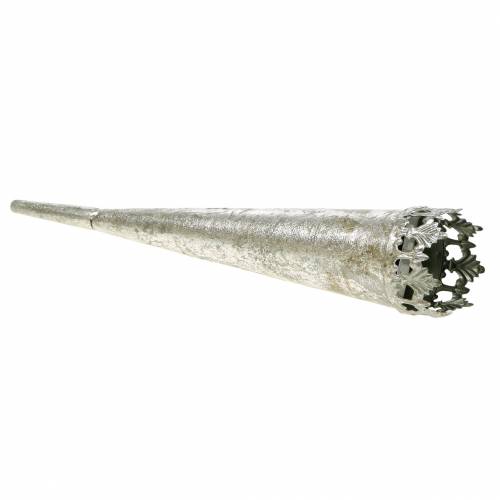 Prodotto Portacandele da attaccare in argento Ø5cm H24cm 4pz