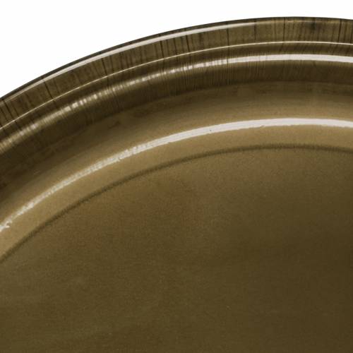 Floristik24 Piatto decorativo in metallo bronzo con effetto smalto Ø50cm