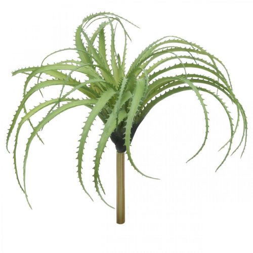 Floristik24 Aloe artificiale verde pianta artificiale per attaccare pianta verde 38Øcm