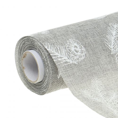 Tovaglia con motivo in abete grigio 20 cm 5 m